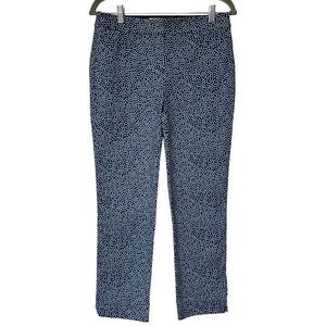 {Boden} "Richmond 7/8 Pants" Chino Flat Front Khaki Polka Dot Dress Pants